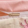 Cute Pink Cartoon Cat Towel Embroidery Girls Kids Bedding Set Soft Washed Cotton Duvet Covers Set Bed Sheet Pillowcases 3/4Pcs 4
