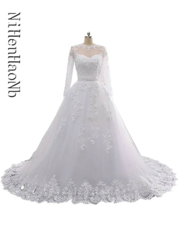 

Wedding Dress 2023 Vestido De Novia Lace Appliques Train A line Wedding Dresses