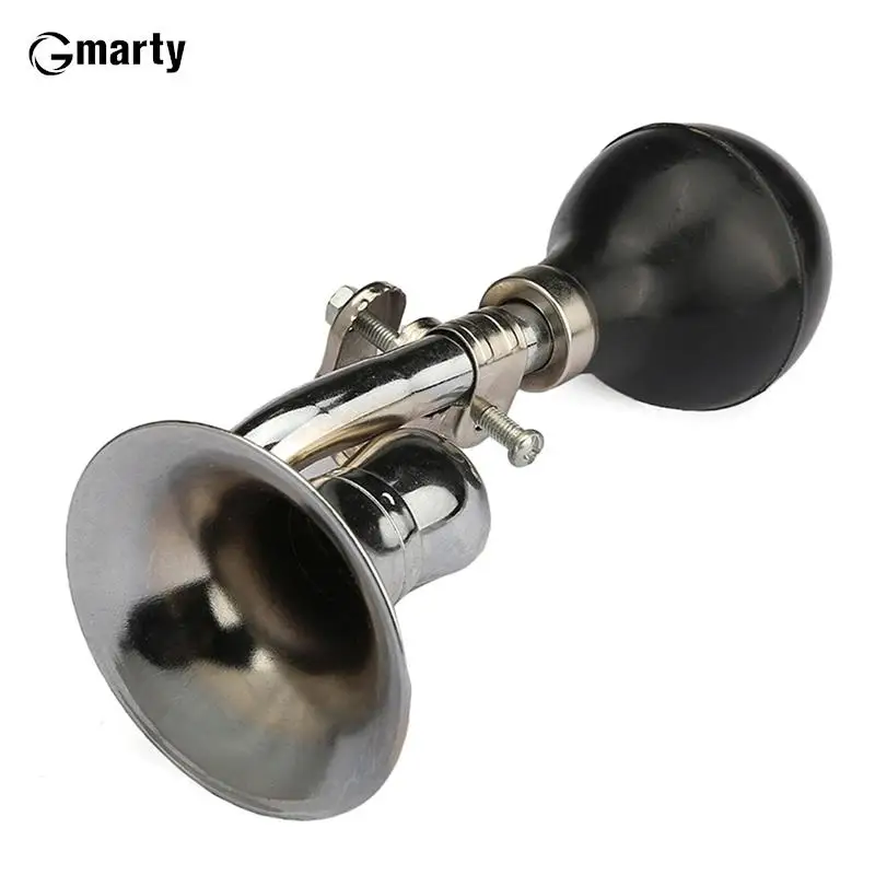 1Pc Bicicletta Air Horn Bike Snail Horn Alarm Vintage Retro Bugle Hooter Manubrio Ring Ciclismo Metal Bell Accessori Per Biciclette