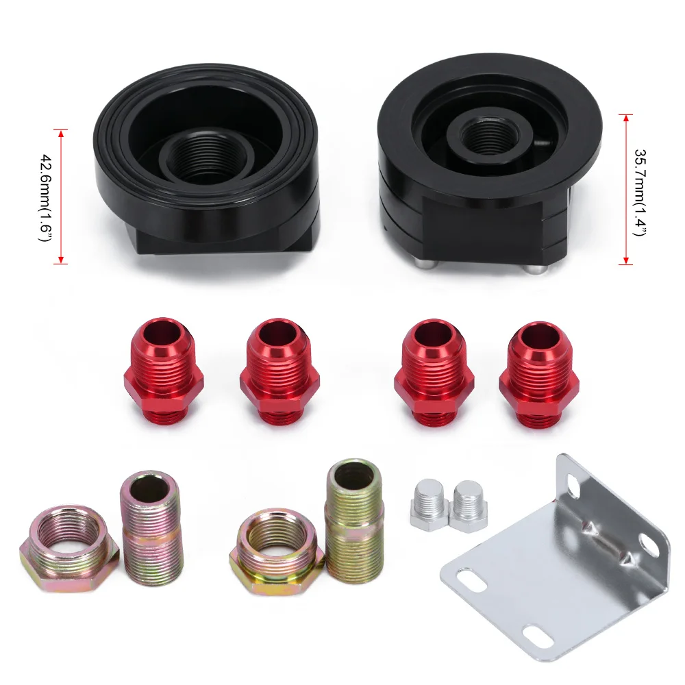 PQY-Öl Filter Umzug Männlichen Sandwich Fitting Adapter Kit 3/4-16 M20 x 1,5 Ölfilter Kühler Sandwich PQY6724 – Detail 4