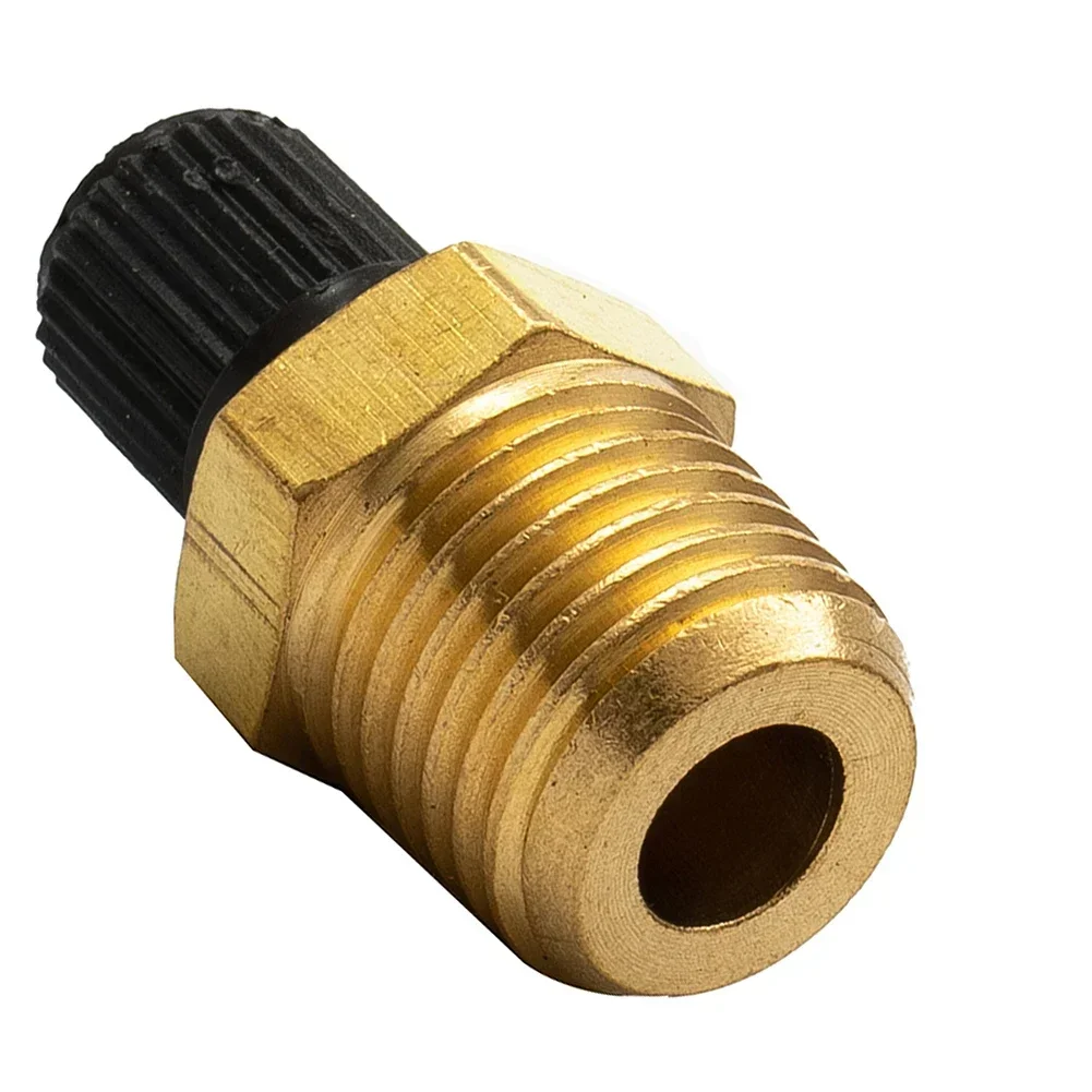 1/4 Inch NPT Solid Nickel Plated Brass Air Compressor Oil Tank Filling Valve Core Rated To 2g00psi Working Pressure 300psig Max