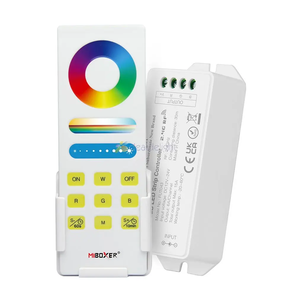 

Miboxer FUT043 + 3 в 1 телефон контроллер 2,4G беспроводной RGB RGBW RGBCCT Max 15A светодиодный Wifi умная сенсорная панель таймер дистанционного управления FUT088