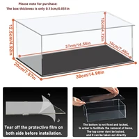 1:14 Scale Transparent Acrylic Display Box, Suitable for Protection and Display of Small Collections of Toy Car Model Building Blocks (Inner Circle Size 37X19X12Cm) 2
