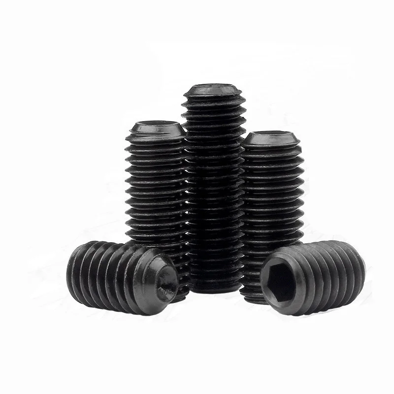 

5/20pcs M3 M4 M5 M6 M8 DIN916 Black 304 Stainless Steel Hex Hexagon Socket Allen Cup Point Set Screw Grub Bolt Metric Thread