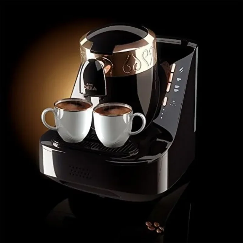 Turkish/Greek Coffee Machine, USA 120V UL, Black/Copper (Gold)