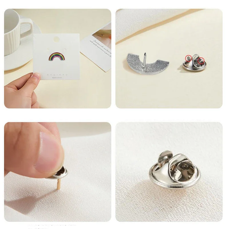 10-100PCS Diversity Random Enamel Badges Cute Personalized Brooches Metal Pins for Backpacks Lapel Hat Bag Badge Decor Accessory