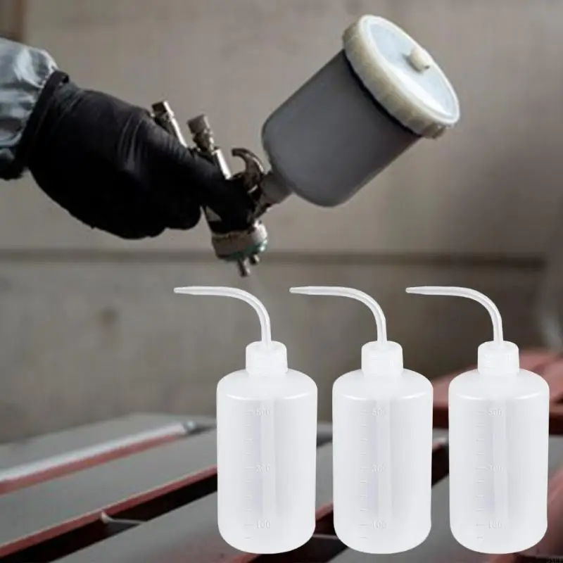 Multipurpose 24Pieces Sprayer Paint Cleaning Set with 4 Plastic Bottles and 21 Brushes Portable for High Performances