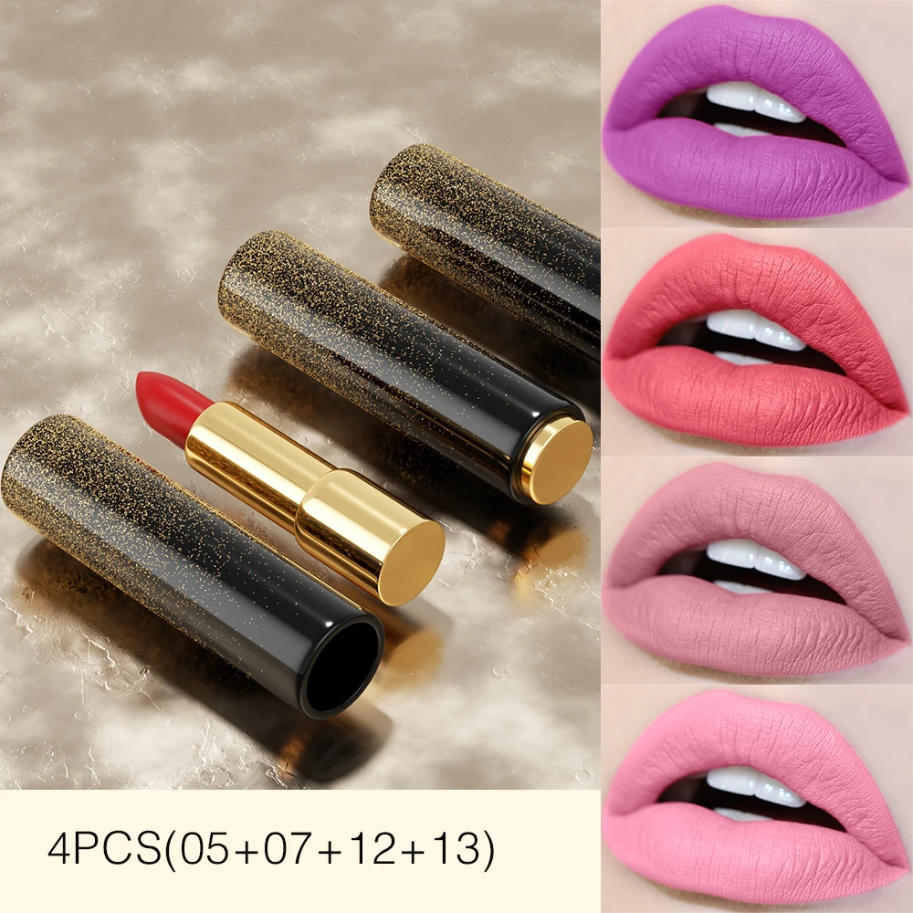 

Korea Matte Pink Nude Dropshipping Vegan Waterproof Kissproof Ultra Matte Lipstick Peach