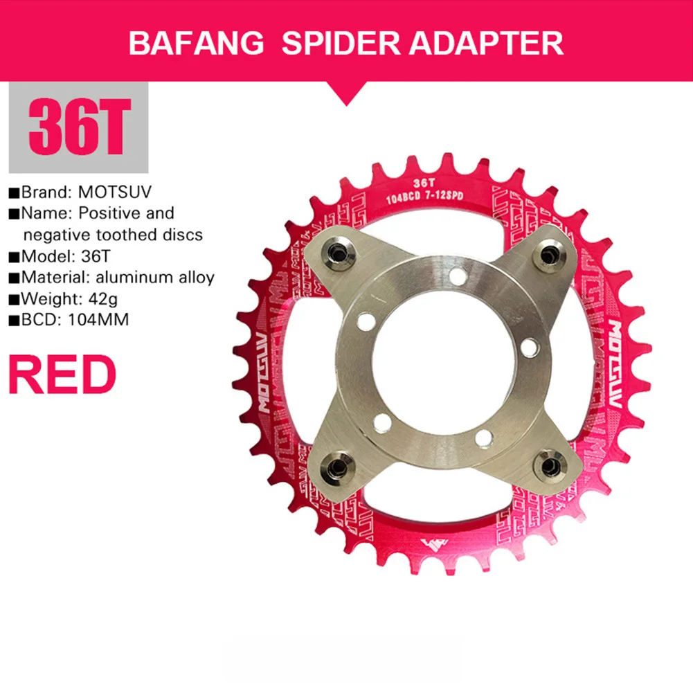 Description Picture 2 of itemElectric Bicycle Chainring With Adapter For Bafang BBS01/02 32T 34T 36T 38T E-bike Chain Rings Crankset Cycling Accessories