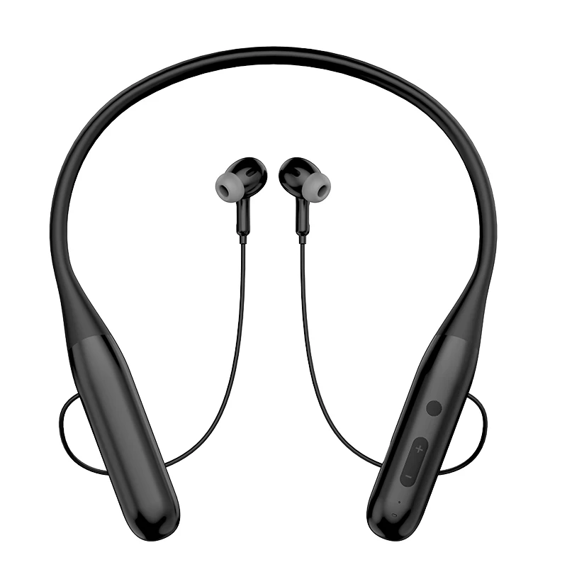 Wireless Bluetooth earphone Hearing aid Magnetic extra long standby neck hanging waterproof sports earphone with ear back
