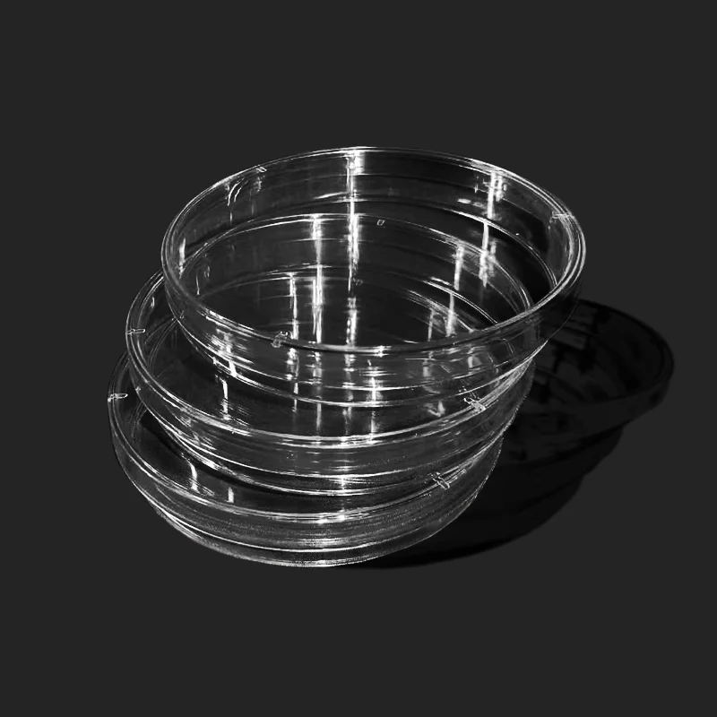 10Pcs 100mm Plastic Petri Dishes For LB Plate Bacterial Yeast Clear Sterile Chemical Instrument