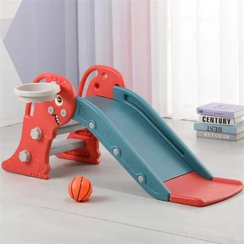Kids Slide Climber with Basketball Hoop 1