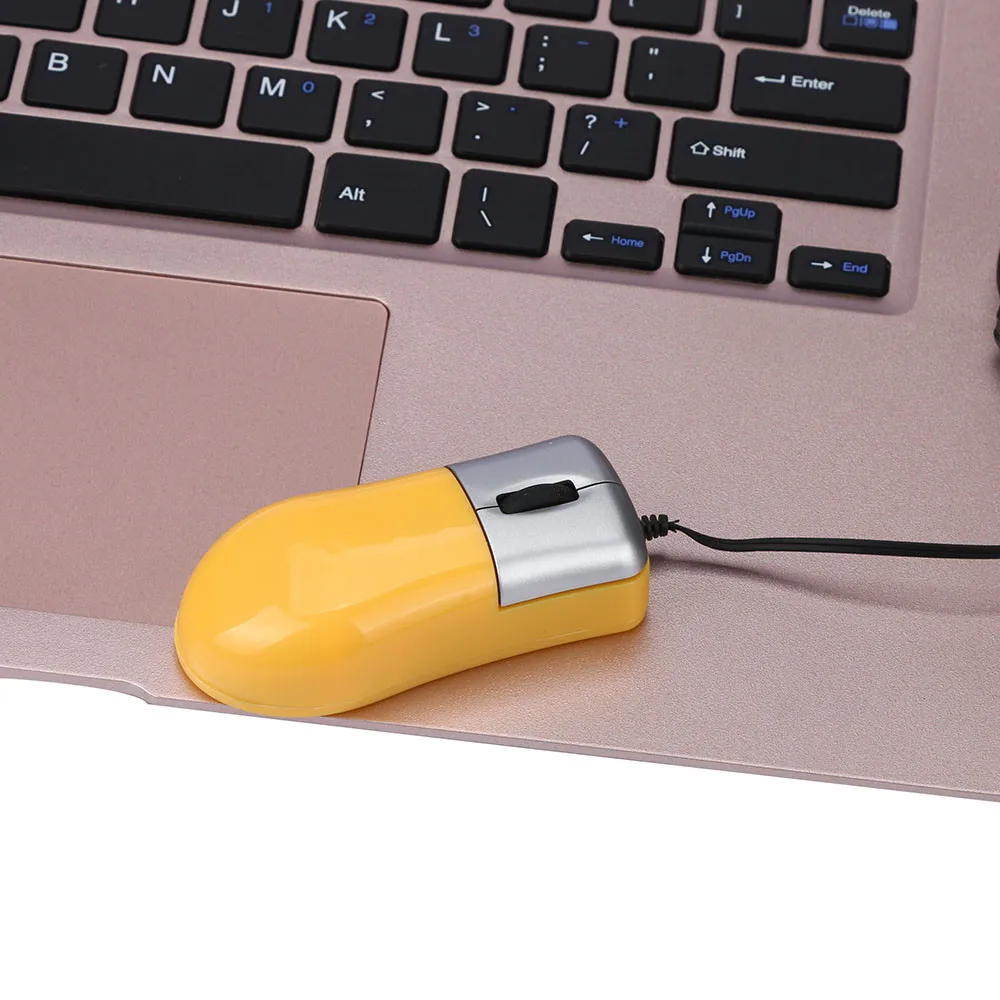 USB Wired Mouse Mini Retractable USB Optical Scroll Wheel Wired Mouse For Laptop Notebook PC BK Portable Mouses Games cool computer mouse