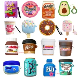 Case for Apple AirPods 1 2 3 Pro Case for AirPods Pro2 Case Cute 3D Snack Bag Drink Bottles Earphone Protective Case Accessories
