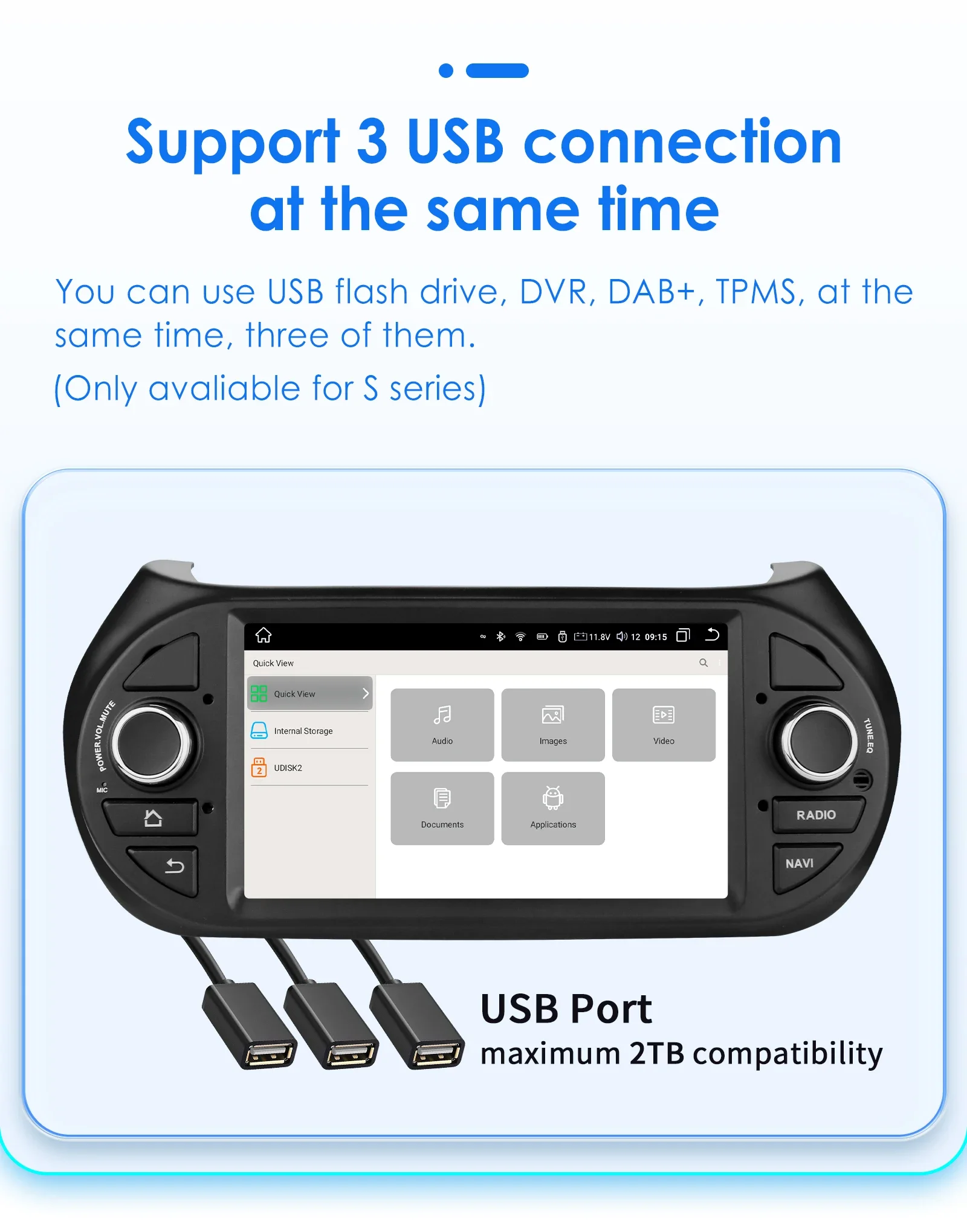 7" Ossuret Android Auto Car Radio for Fiat Fiorino Qubo Peugeot Bipper Citroen Nemo Multimedia Navi GPS RDS DSP CarPlay BT 4G