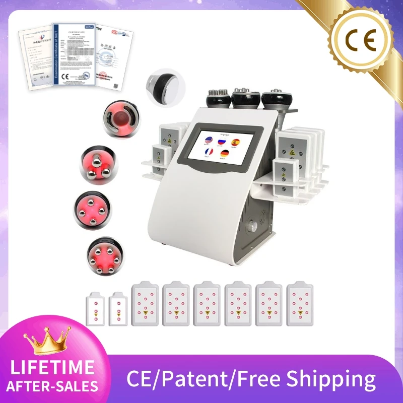 Sei In Uno 40K Kim8 Massaggio A Cavitazione A Radiofrequenza Attrezzatura Dimagrante Grasso Esplosivo Sollevamento Sottovuoto Pelle Bellezza Salone Di