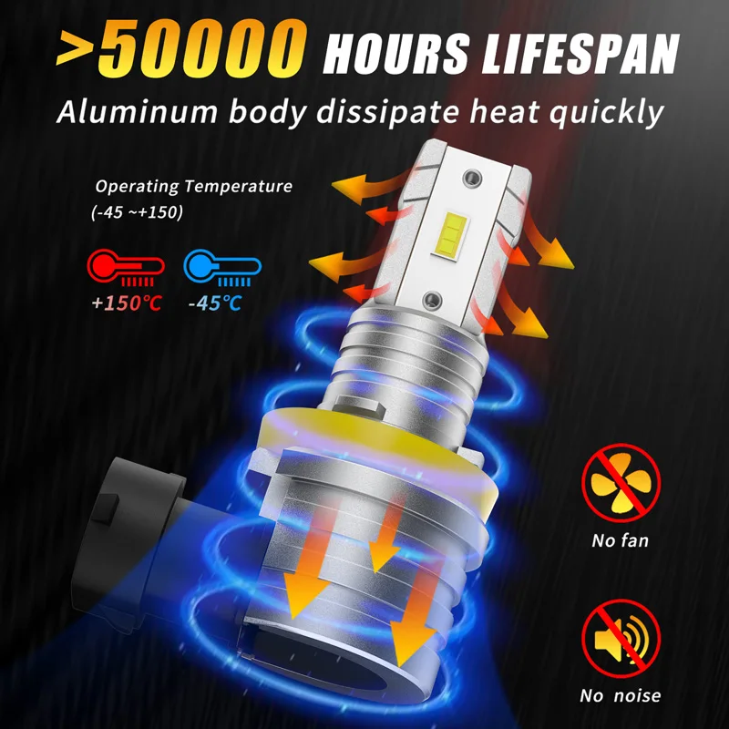 Лампы головного света AILEO 9005 HB3 9006 HB4 CSP H4 H7, 2 шт. (art.: 3920bd89afe98) - 3920bd89afe98