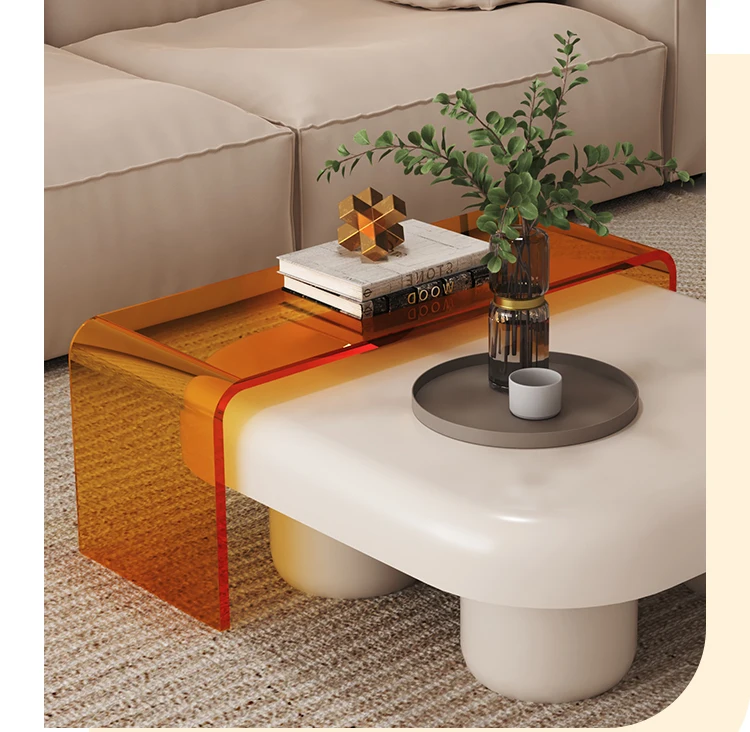 Tea Table North Europea Japanese Living Room Creative Rectangular Low Sofa Side Table Design Desk Tavolo Salotto Meuble Salon