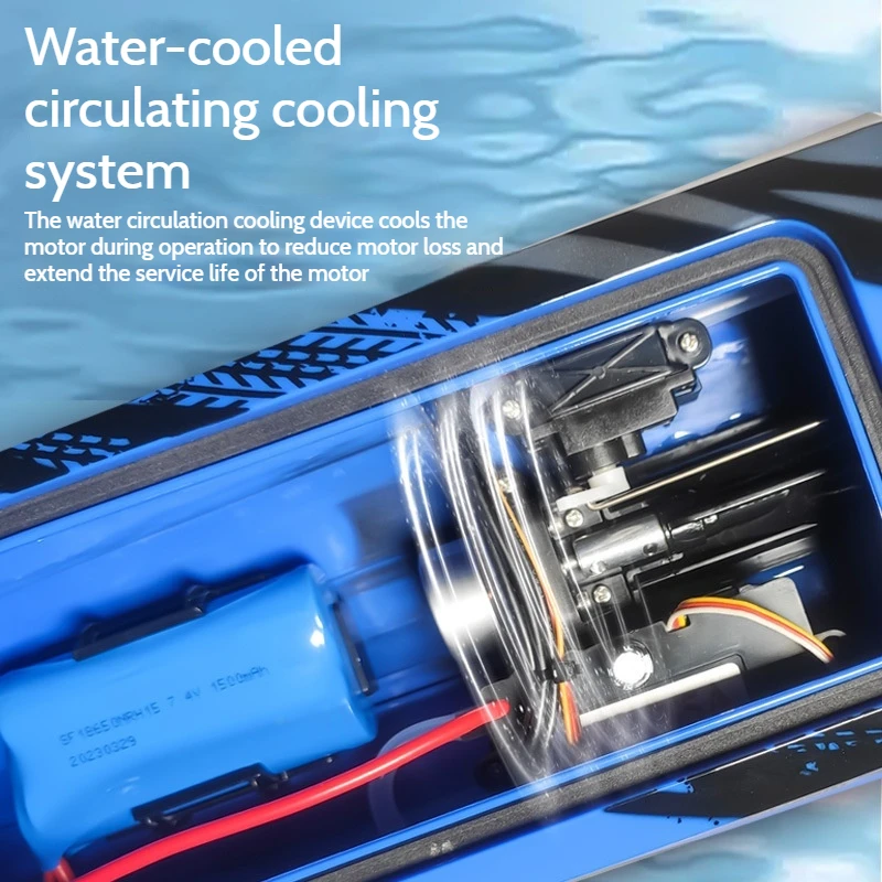 Rc Boats 25km/H 2.4g Turbojet Power Brushless Motor Long Lasting Endurance Sealed Waterproof Cooling System Rc Jet Boat For Boy 4