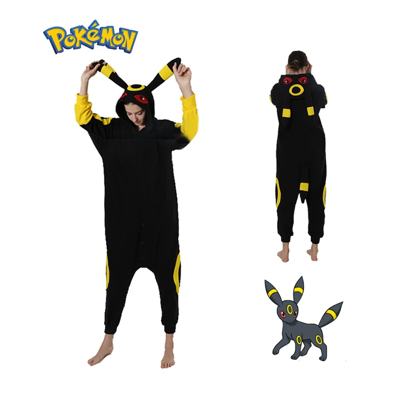 

Pokemon Kigurumi Umbreon Onesie Women Pajamas Sleepwear Cosplay Costume Couple Pijamas For Christmas Halloween Birthday Gift