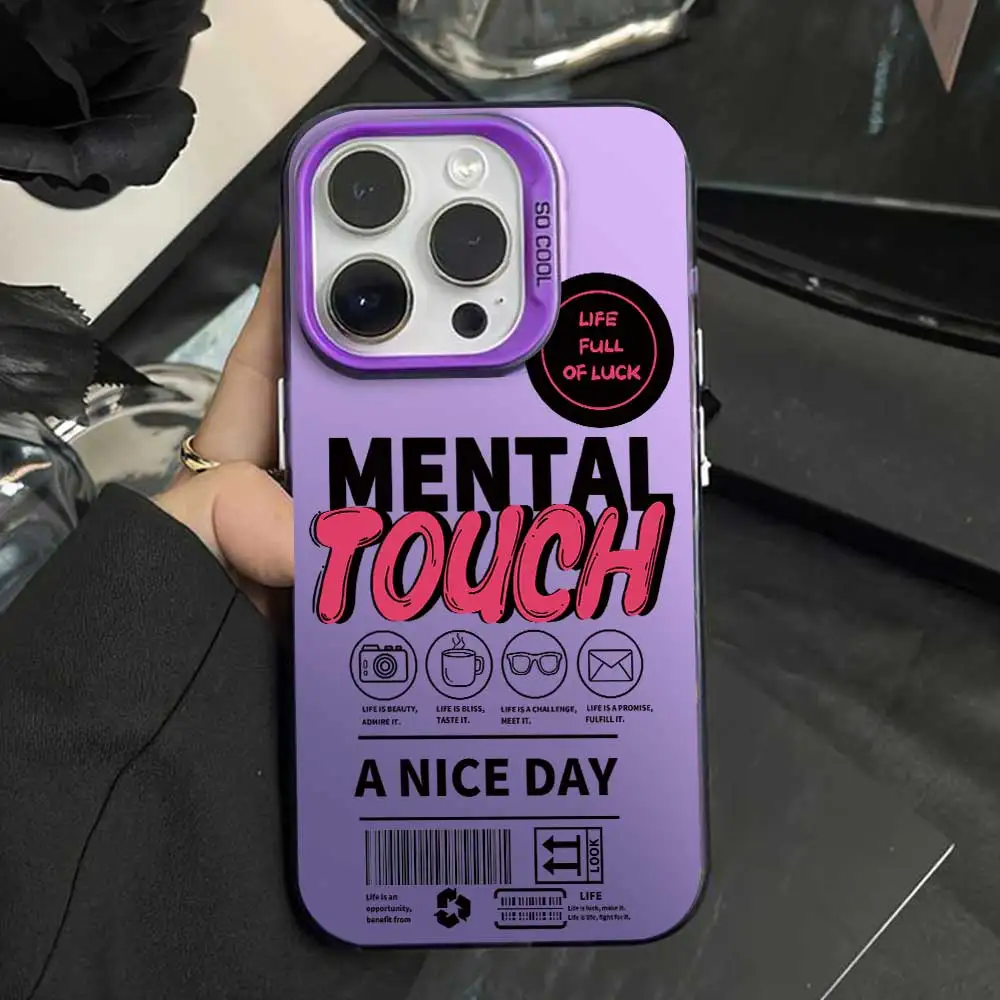 Silver IMD Protective Phone Case Cover
