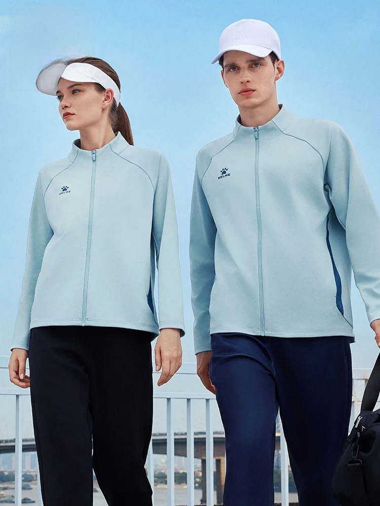 켈미 니트 축구 트레이닝 자켓 아웃웨어 성인용 가을 세트 스포츠웨어 폴리에스터 섬유 아웃도어 스타일 남성 스포츠 시네마