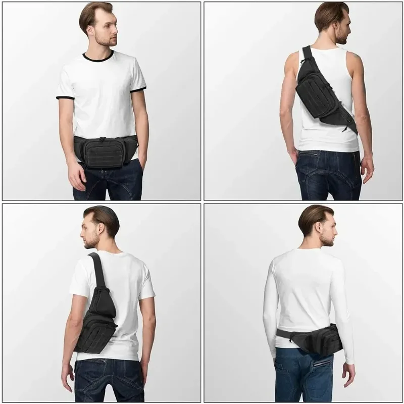 Tactical Belt Pack - Military Waist Pouch for Outdoor, EDC & 5.6" Phones (MOLLE Compatible)