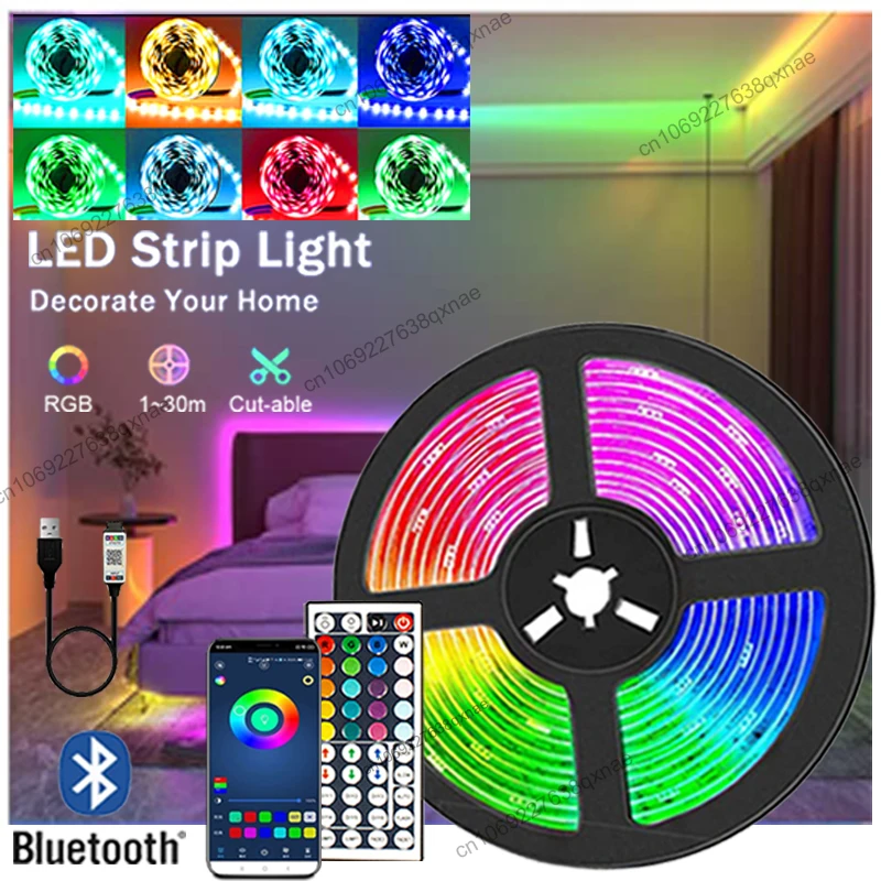 LED Strip Lights Gaming Room Decoration 5050 RGB Tape Ice Lights ...