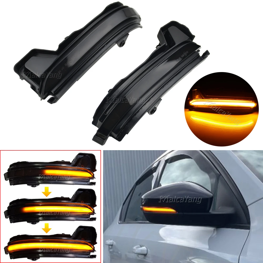 1Pair For Skoda Kodiaq Karoq 20162020 LED Dynamic Car Blinker Side