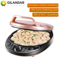 CILANDAR Electric Baking Pan Double-sided Heating Suspension Type Crepe Maker Skillet Pancake Baking Machine Pie Pizza Griddle 1