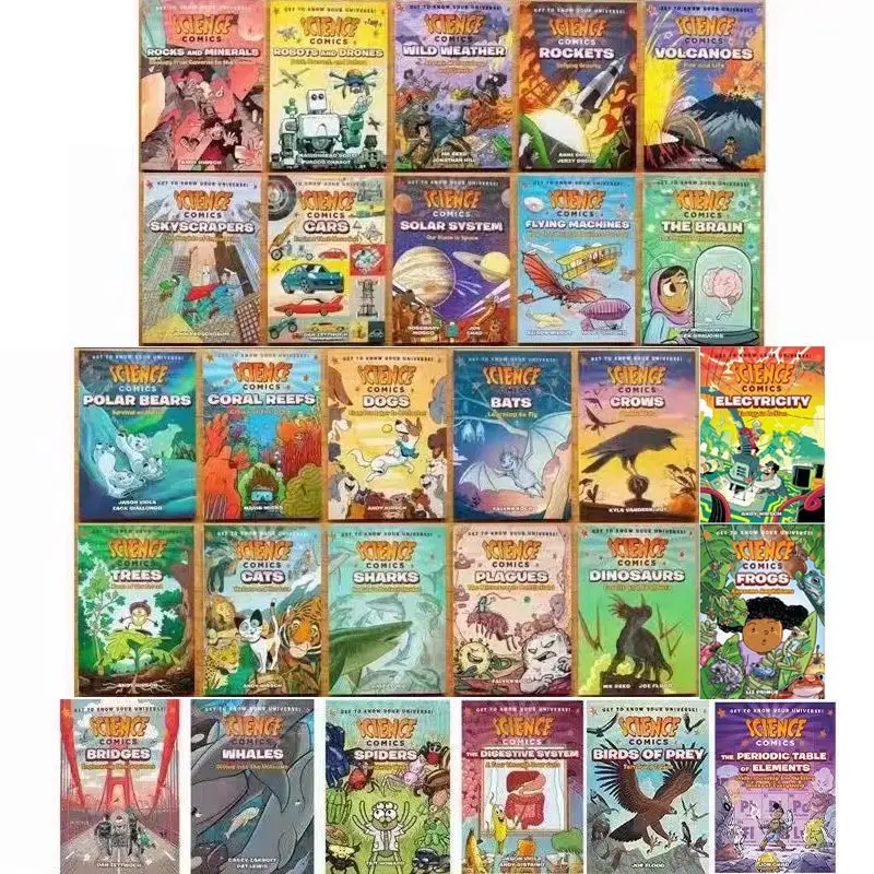 English Science Comics Set 1
