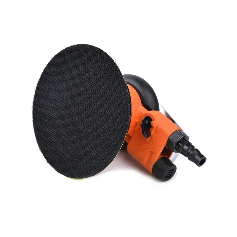 Random Orbital Sander Pneumatic Palm Sander with 5" Backing Plate, 12000RPM Power, for Wood, Composites, Metal, Car Body