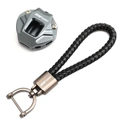 Premium CNC Aluminum Keychain Case Cover for Motorcycles, 2024 Edition (1 set Grey SV650)