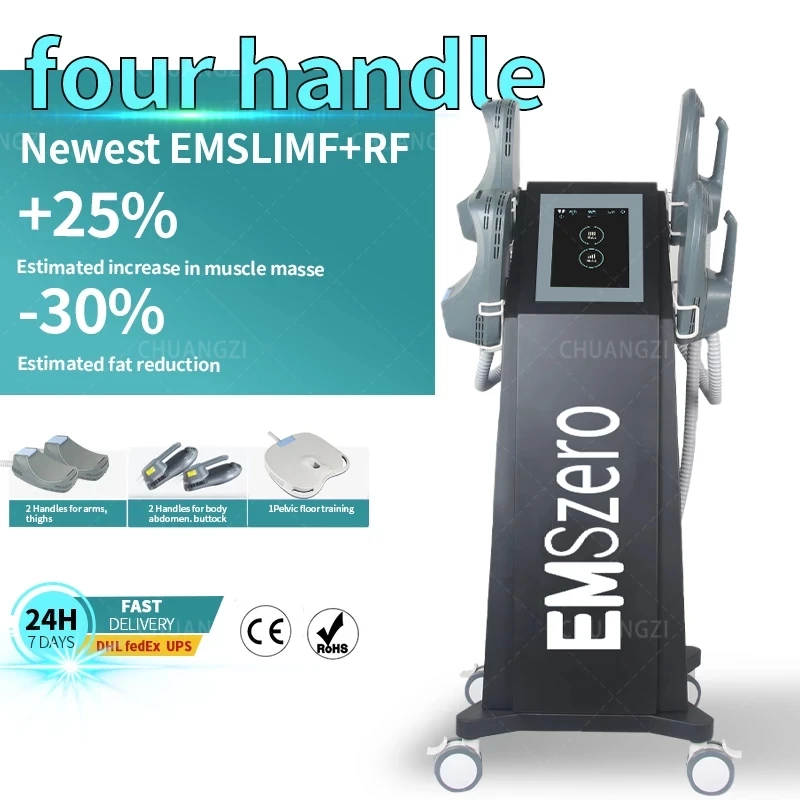 

14 Tesla 6500W DLS-EMSLIM Neo Nova Hi-Emt Machine Emszero Met 4 Neo Handgrepen Stimulatie pad Optionele Salon 2024