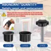 Umbrella Base Parts Plastic Parasol Stand Replacement Parts Umbrella Base Bracket Hole Cover & M8 Screws for Most Umbrella Hole 3