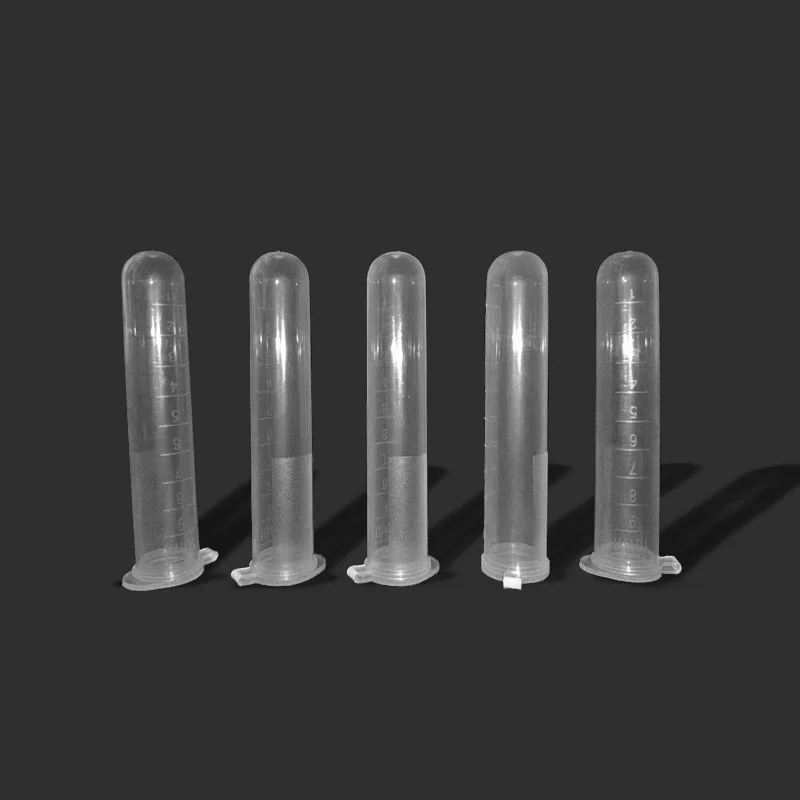 200pcs/bag 10ml Plastic Centrifuge Lab Test Tube Centrifuge Tubes Vials Sample Lab Container