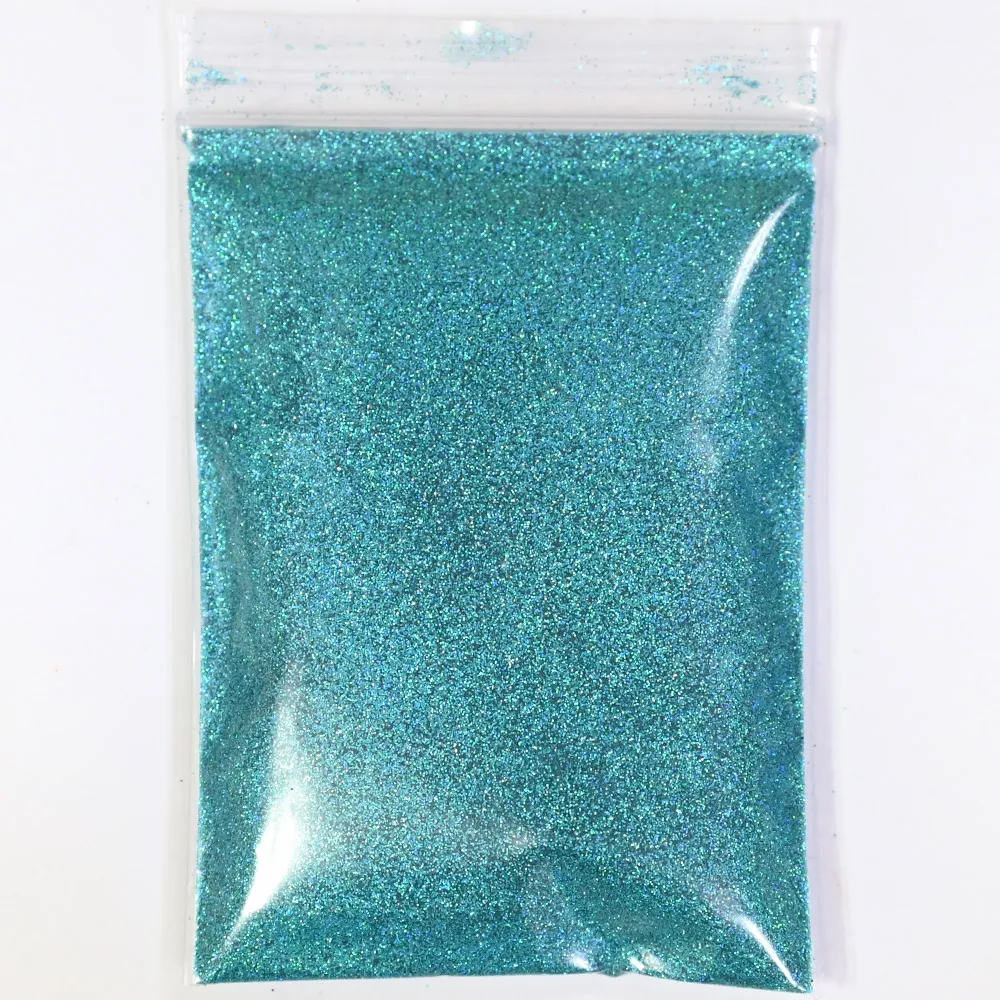 Laser Silver Holographic Chrome Nail Powder - Extra-Fine Glitter for Mirror Effect Nail Art, 50g