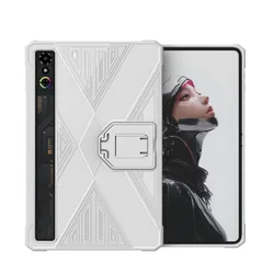 Premium TPU Tablet Case with Stand - Shockproof, Anti - Scratch Soft Protective Cover (White)