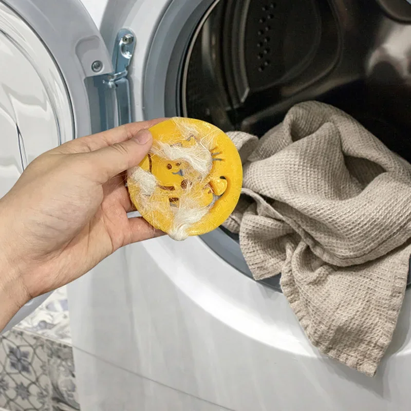 Cute Pet Hair Remover Laundry Washing Machine Catcher Reusable Pet Fur Lint Dog Hair Catchers Laundry Ball Bathroom Cleaning pet hair remover