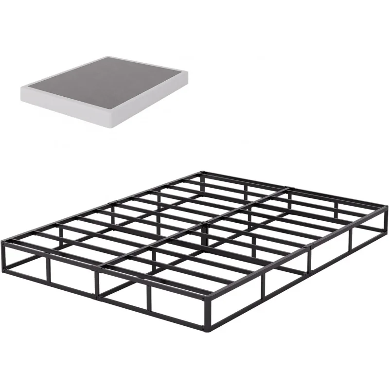 

Королевский размер Box Spring, 9-дюймовая высокопрочная коробка-пружина с тканевым покрытием, прочная металлическая рама без шума, сверхпрочная сталь Str