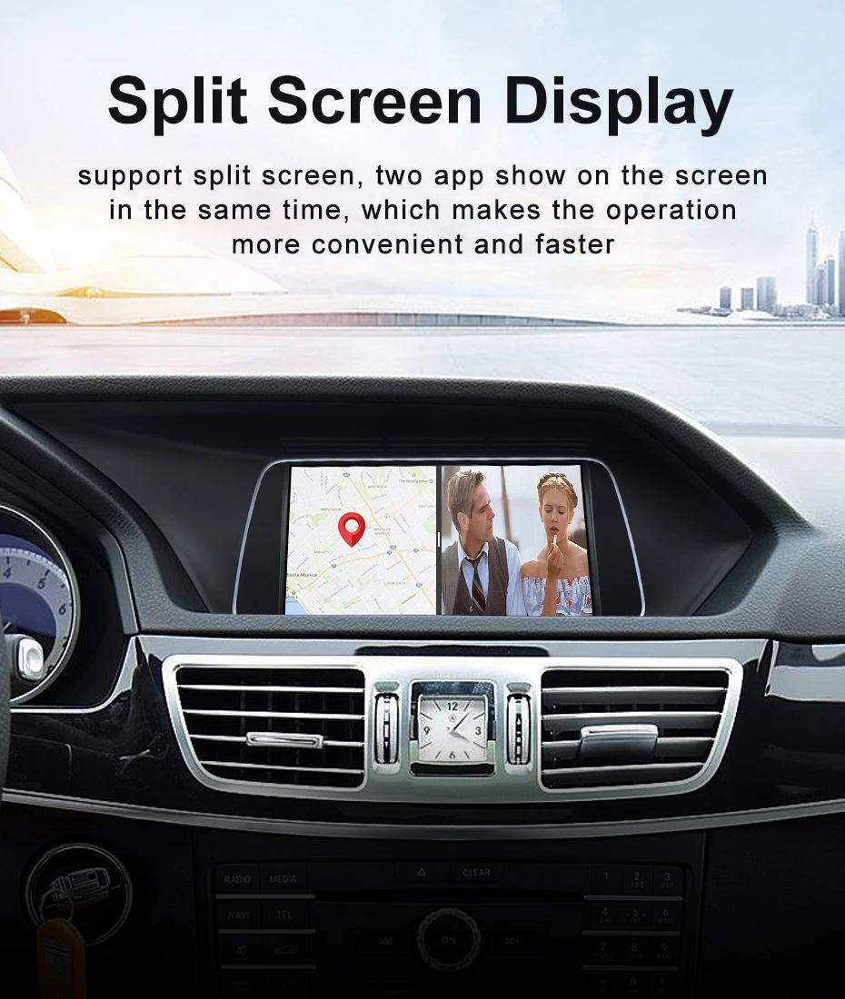 Qulacomm Snapdragon6125 665 Android 14 For Mercedes Benz E Class W212 Wireless