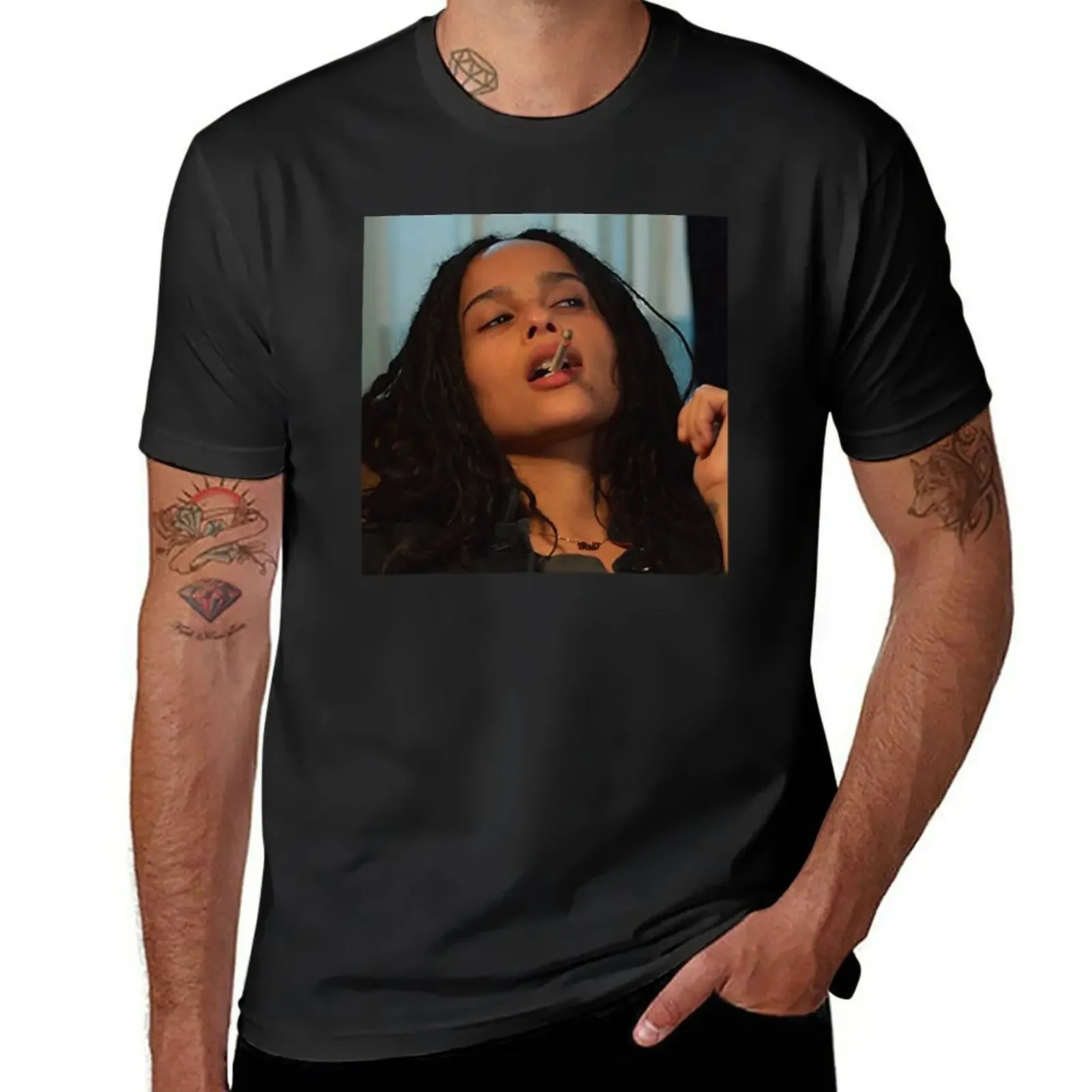 

zoe kravitz high fidelity T-Shirt plain customs design your own mens t shirt