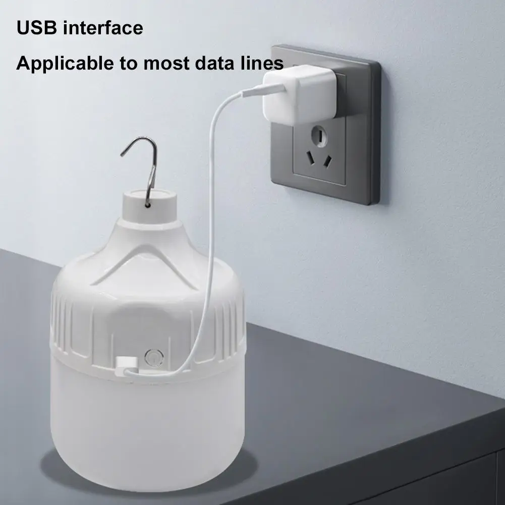 고휘도 LED 전구 조명 USB 충전식 비상 조명 손전등 휴대용 야외 캠핑 낚시 야간 조명 전구 ?