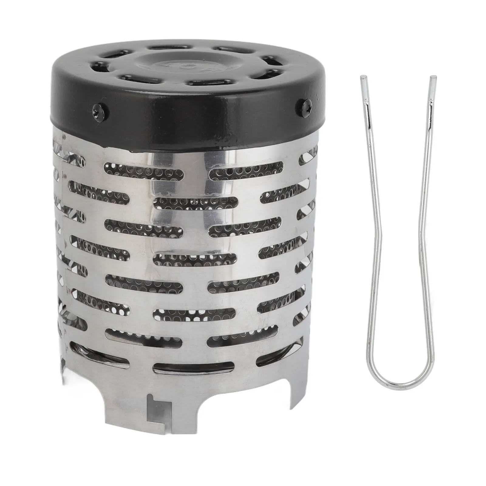 

Camping Mini Heater Rust Proof Stainless Steel Camping Heating Stove Cover High Temperature Resistant for Outdoor