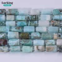 Genuine Dominican Larimar Hexagonal Beads 7x10mm Gemstone Beads for DIY Jewelry, Healing Crystal , Spiritual Energy Crafts 1