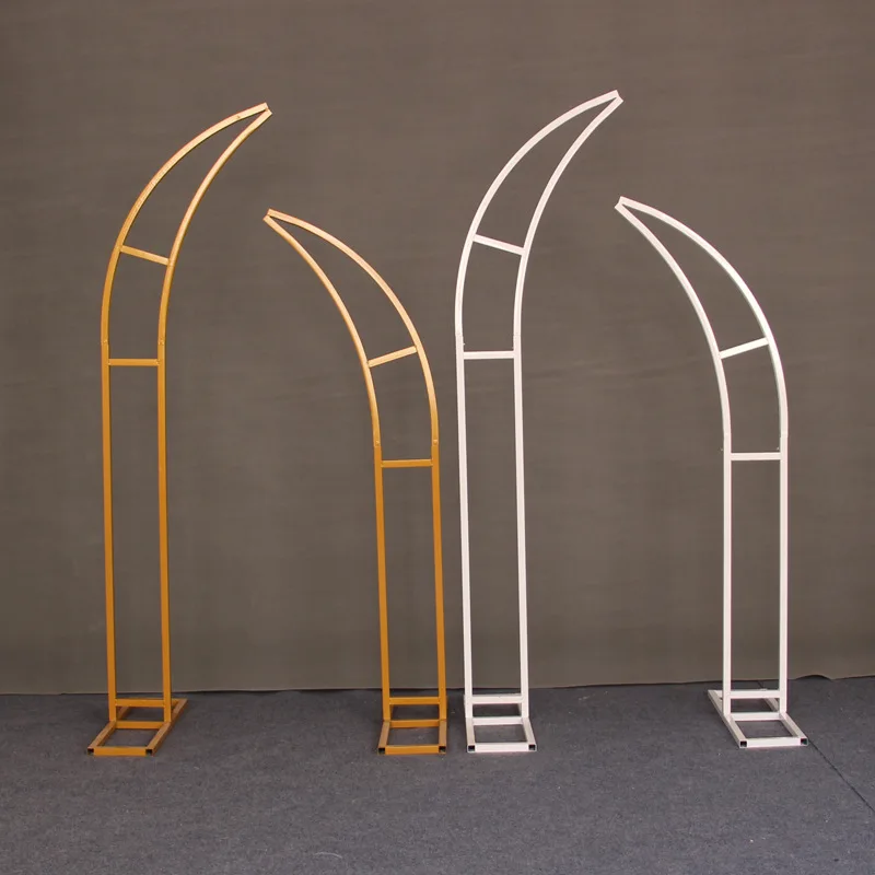 Wedding Arch Stand Wedding Flower Stand New Wedding Props Arch Iron Art Horn Gate Outdoor Lawn Wedding Flower Stand Arch Stage Background