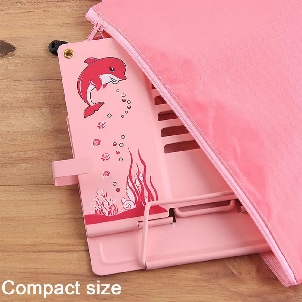 Children Book Holder Reading Book Stand Adjustable Cartoon Dolphin Stand for Kids Adults Multi-purpose Foldable for Books