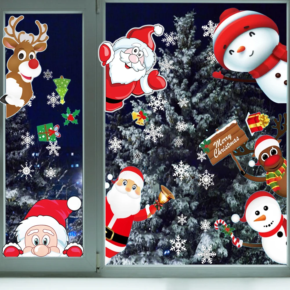 159 Calcoanías Adhesivas Para Ventana De Navidad Para Vidrio