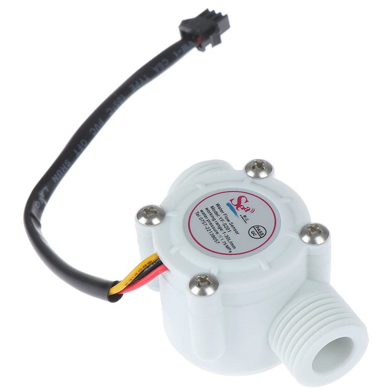 Water Flow Sensor Meter Flowmeter Counter Sensor Control Effect Hall 1-30L/min For Arduino 1/2'' Switch