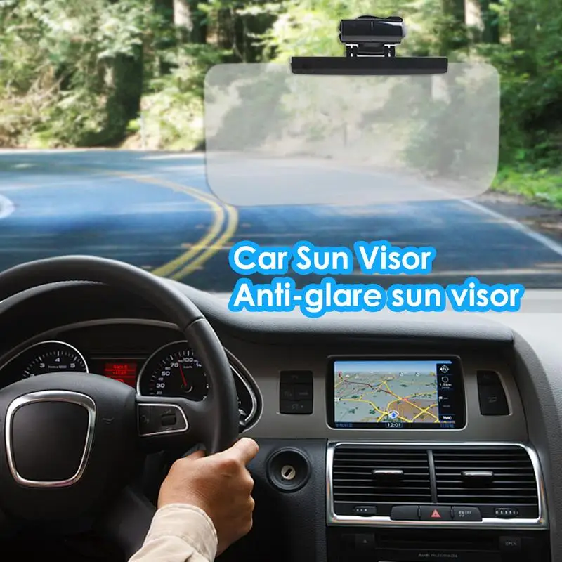 Polarized Sun Visor Anti-Glare Sunshade Extender with Polarized Lens  Adjustable Sun Visor Extension Zipper Slider for Most Cars - AliExpress